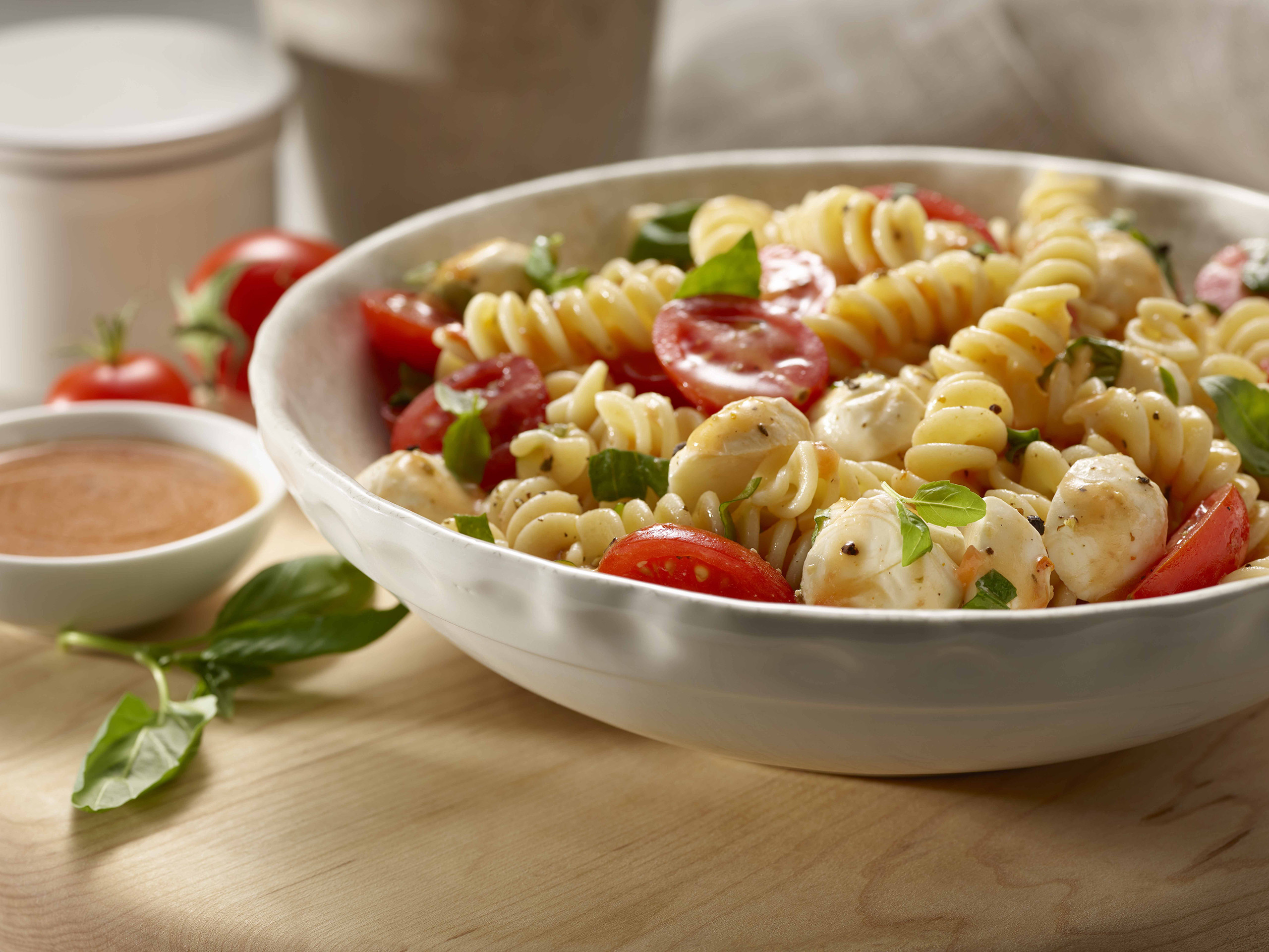 Rotini Pasta Salad
 Caprese Rotini Pasta Salad