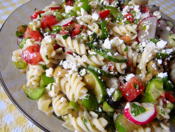 Rotini Pasta Salad
 Greek Rotini Salad Recipe Food