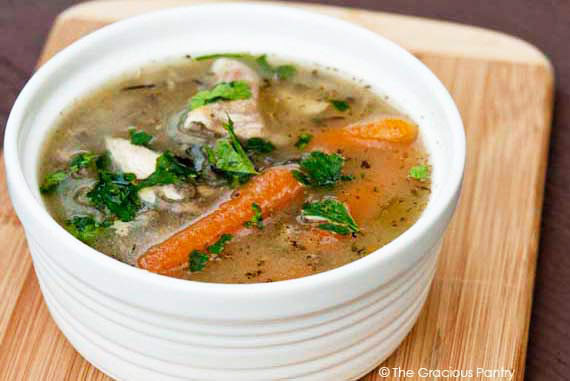 Rotisserie Chicken Soup
 Clean Eating Leftover Rotisserie Chicken Soup Recipe