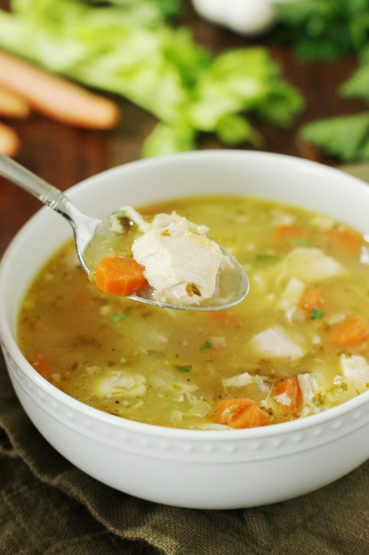 Rotisserie Chicken Soup
 Leftover Rotisserie Chicken Soup