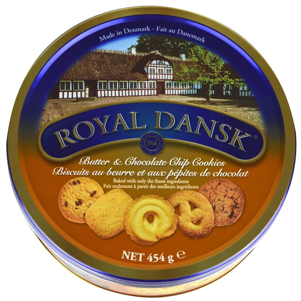 Royal Dansk Danish Butter Cookies
 Kelsen Royal Dansk Butter and Choc Chip Cookies 454 g