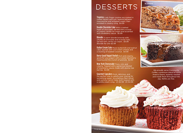 Ruby Tuesday Dessert Menu
 Drinks and Desserts but mostly Drinks A Food