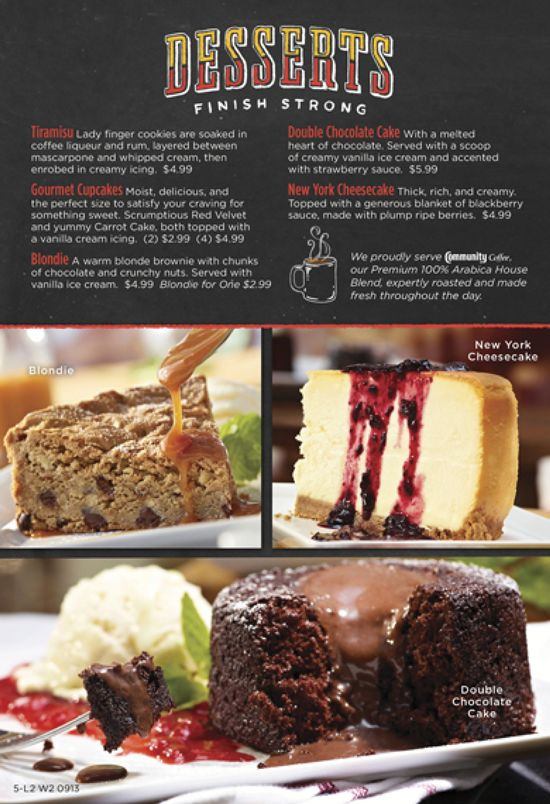 Ruby Tuesday Dessert Menu
 71 best images about Menus on Pinterest