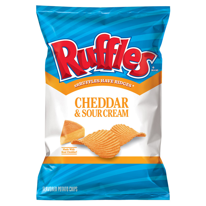 Ruffles Potato Chips
 Ruffles Potato Chips Cheddar and Sour Cream 6 5oz 184 2g