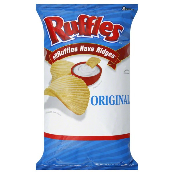 Ruffles Potato Chips
 Ruffles Potato Chips Original 28 00 oz from Costco