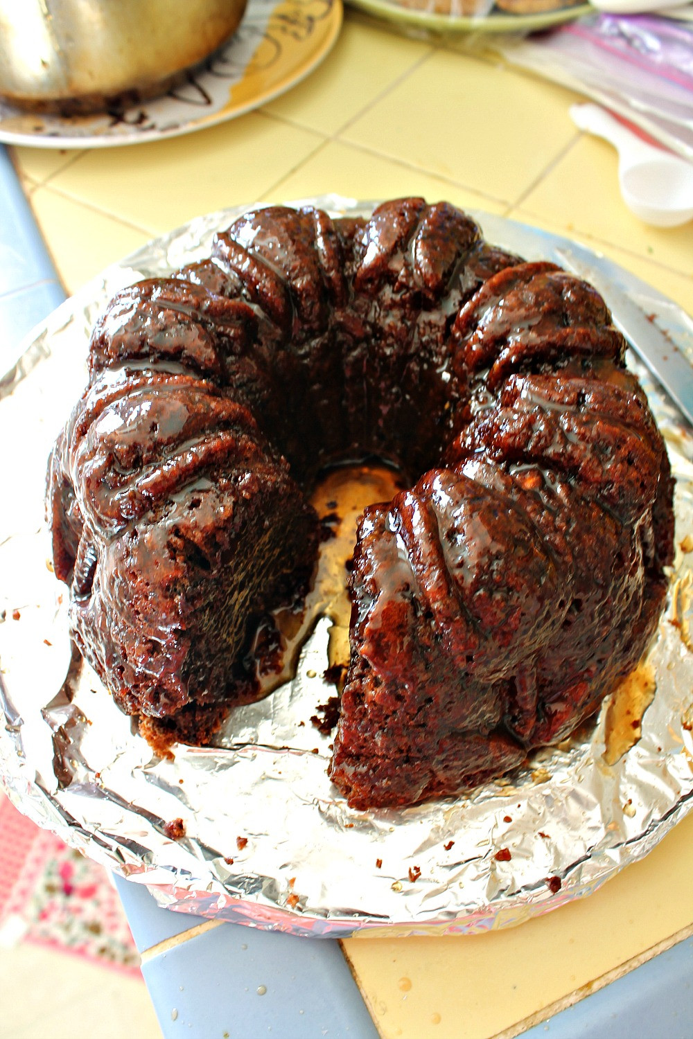 Rum Bundt Cake
 Chocolate Rum Bundt Cake with Chocolate Syrup churned by