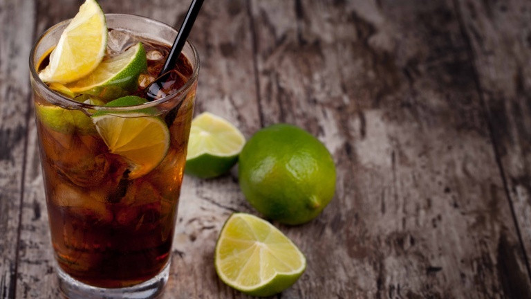 Rum Drinks With Lime
 Cuba Libre cocktail the original recipe of the great