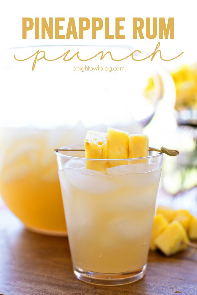 Rum Mixed Drinks
 Pineapple Rum Punch