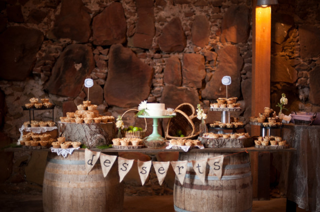 Rustic Dessert Table
 Rustic Dessert Table Wedding at Santa Margarita Ranch