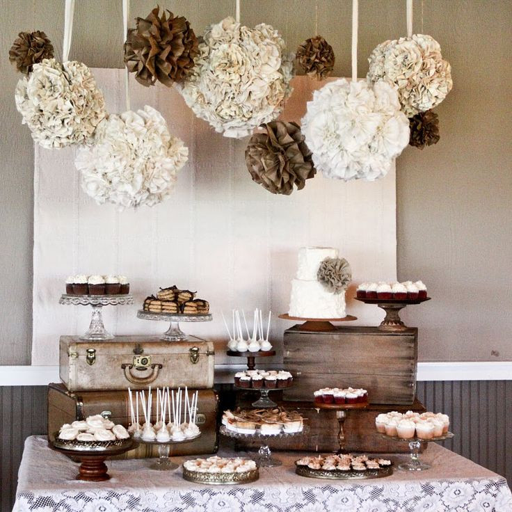 Rustic Dessert Table
 Planning a DIY Wedding 5 Simple Dessert Table Ideas