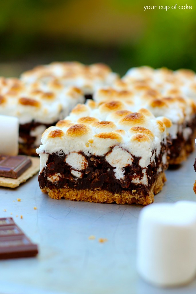 S Mores Dessert Bars
 S mores Bars Your Cup of Cake