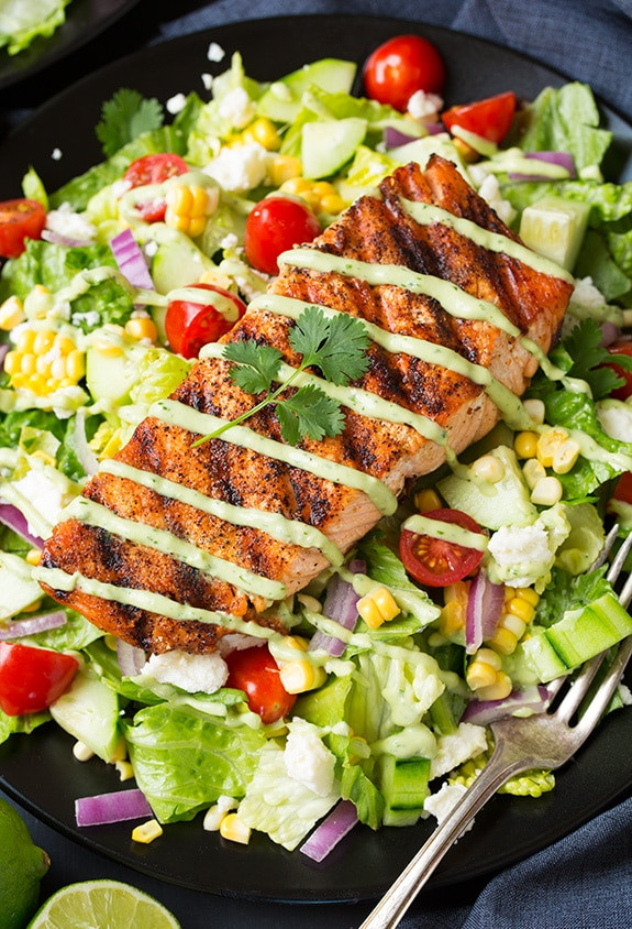 Salad With Salmon
 Salmon Salad Recipe — Dishmaps