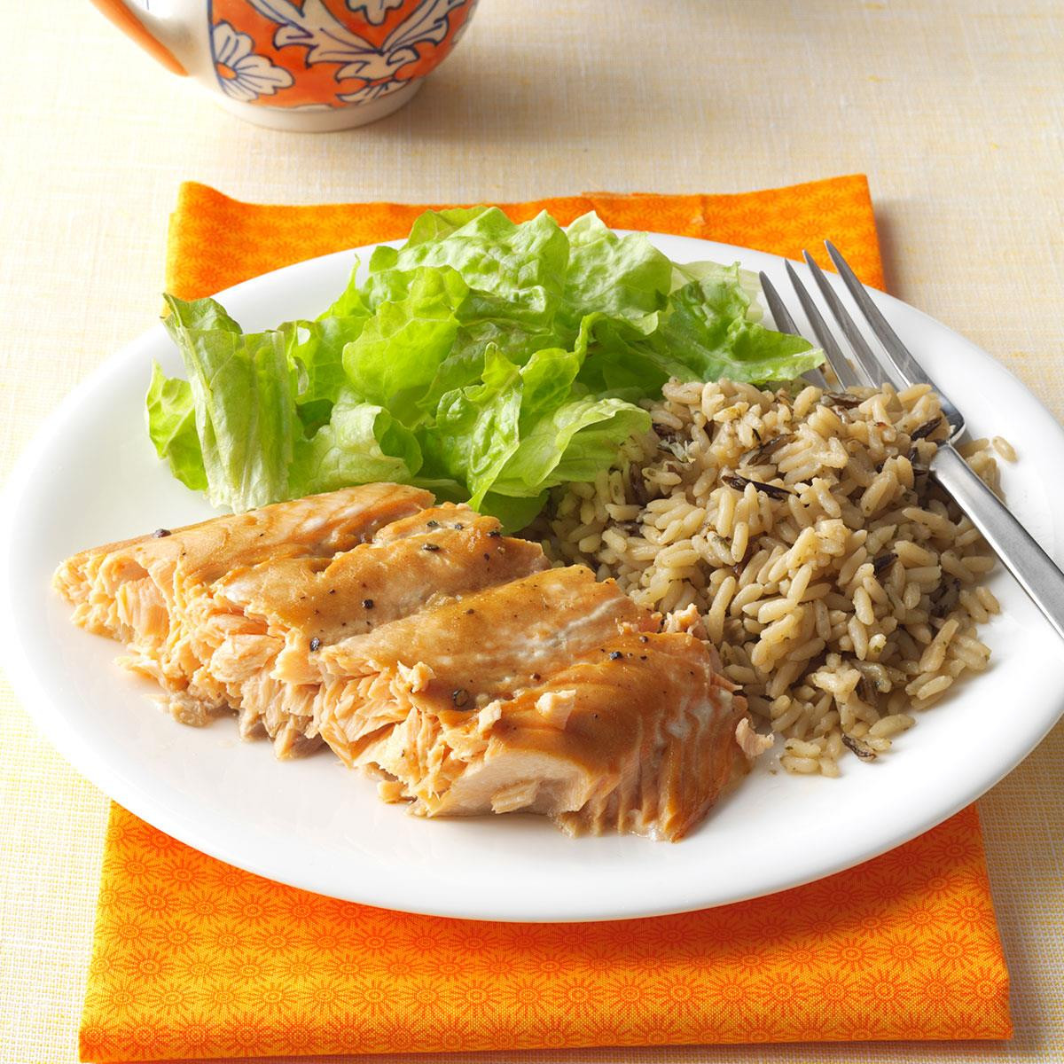 Salmon Dinner Ideas
 Salmon with Brown Sugar Glaze Recipe