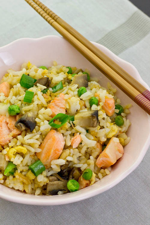 Salmon Fried Rice
 10 Quick And Healthy Salmon Recipes For Busy People