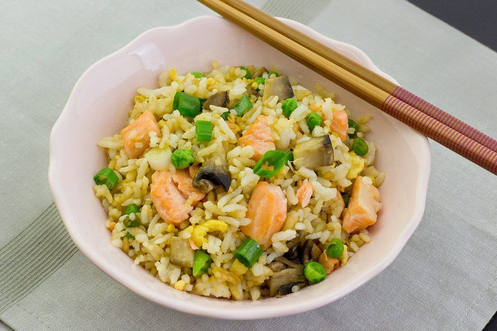 Salmon Fried Rice
 20 minute Meal Salmon Fried Rice