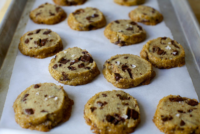 Salted Butter Chocolate Chunk Shortbread Cookies
 salted butter chocolate chunk shortbread – smitten kitchen