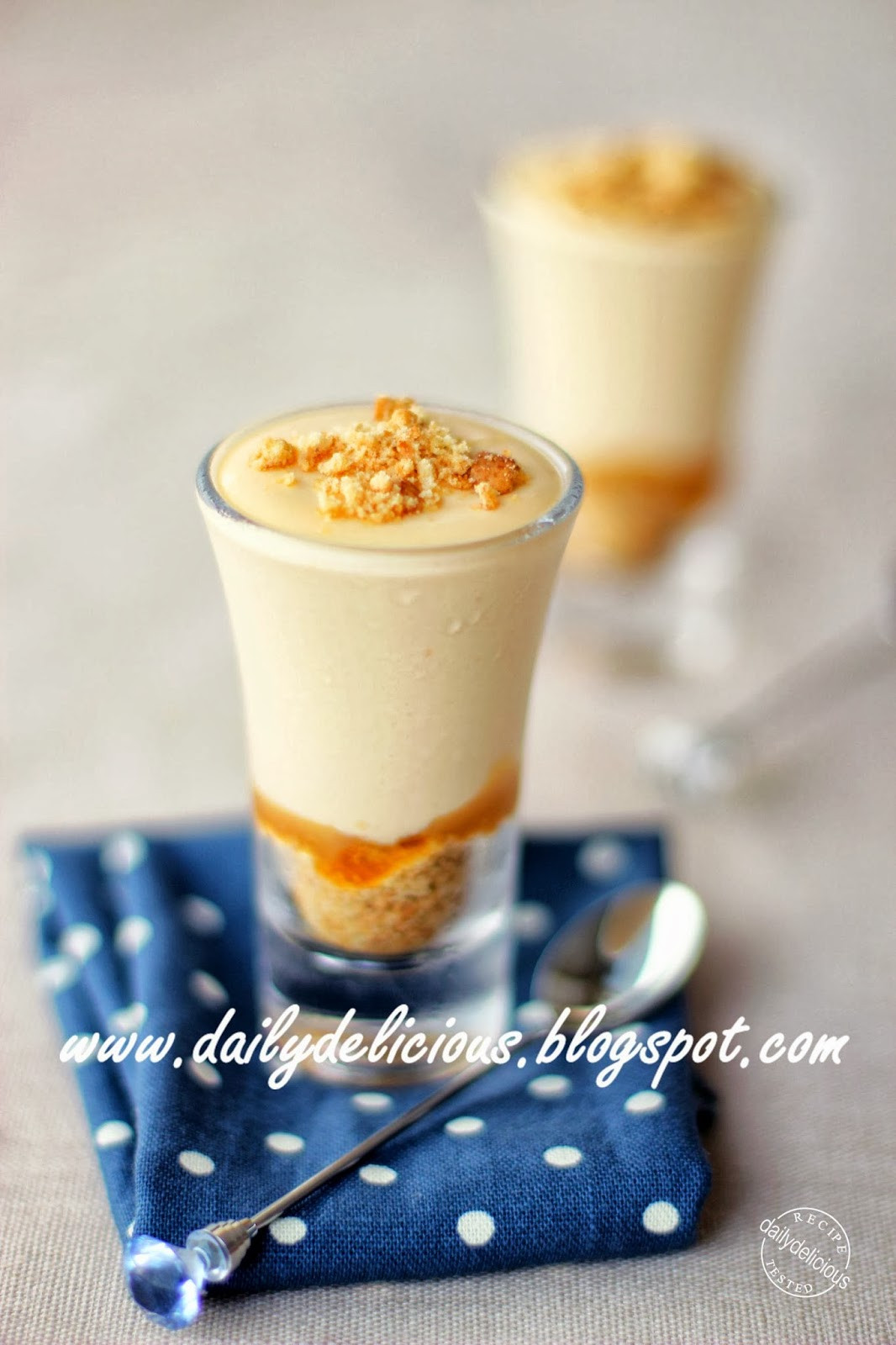 Salted Caramel Desserts
 dailydelicious Quick fix dessert Verrines Salted Butter