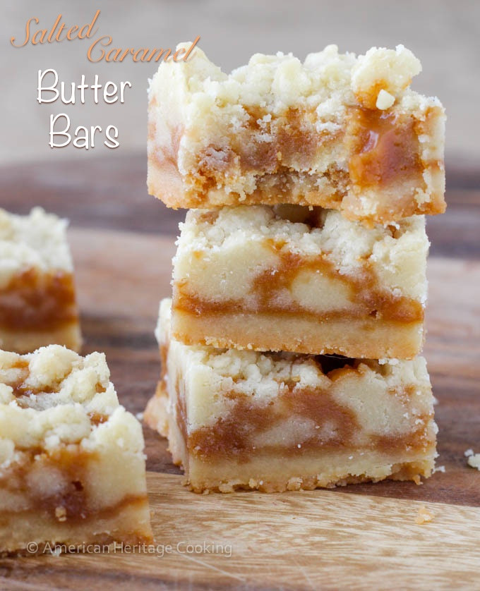 Salted Caramel Desserts
 Salted Caramel Butter Bars American Heritage Cooking