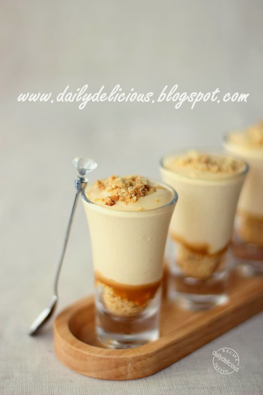 Salted Caramel Desserts
 dailydelicious Quick fix dessert Verrines Salted Butter