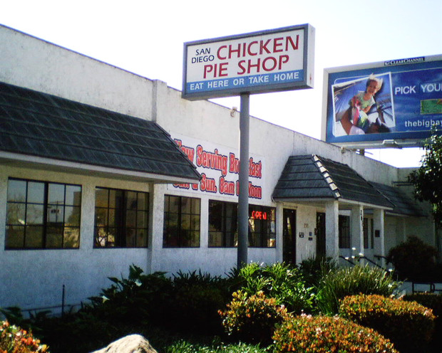 San Diego Chicken Pie Shop
 The e and ly Chicken Pie Shop