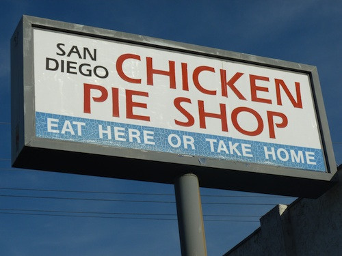 San Diego Chicken Pie Shop
 Clucking for pies Gay San Diego