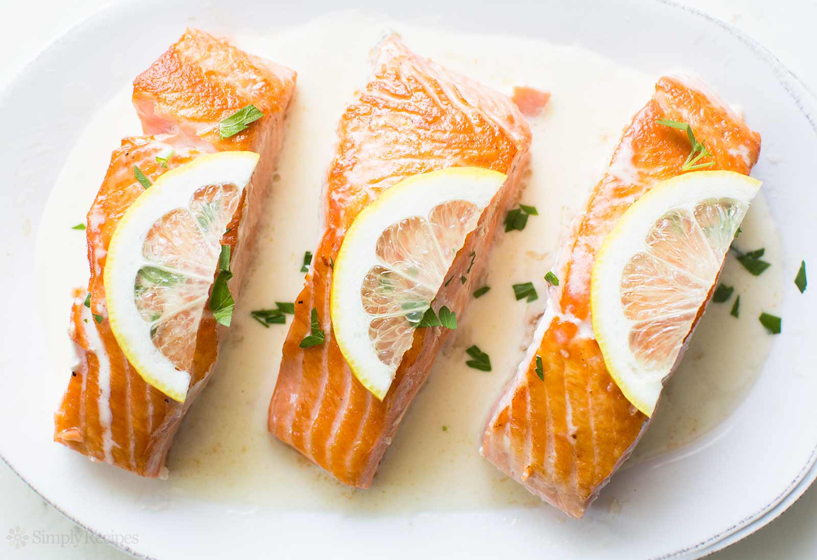 Sauces For Salmon
 Salmon with Lemon Cream Sauce Recipe