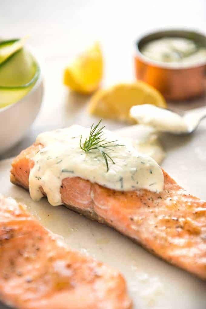 Sauces For Salmon
 Creamy Dill Sauce for Salmon or Trout