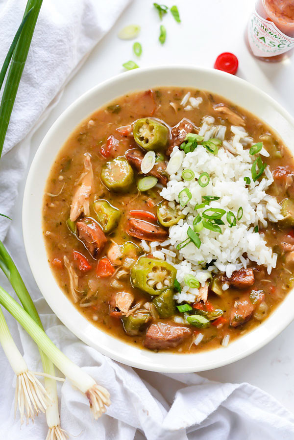 Sausage And Chicken Gumbo
 Chicken Crab and Andouille Sausage Gumbo Recipe