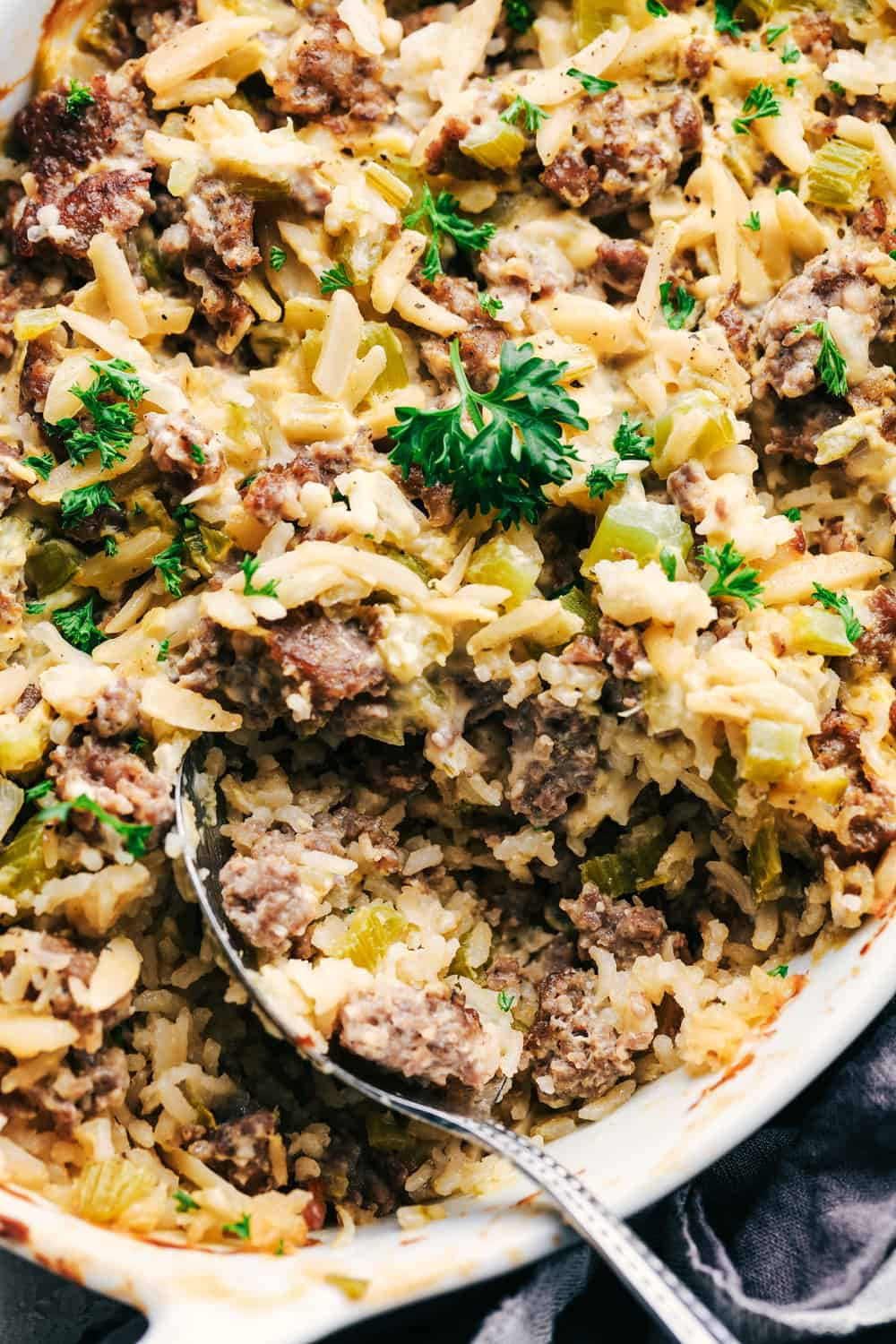 Sausage And Rice Casserole
 Easy Sausage and Rice Casserole
