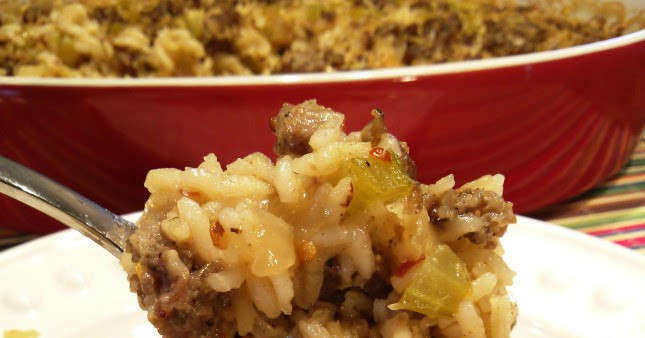 Sausage And Rice Casserole
 South Your Mouth Sausage and Rice Casserole