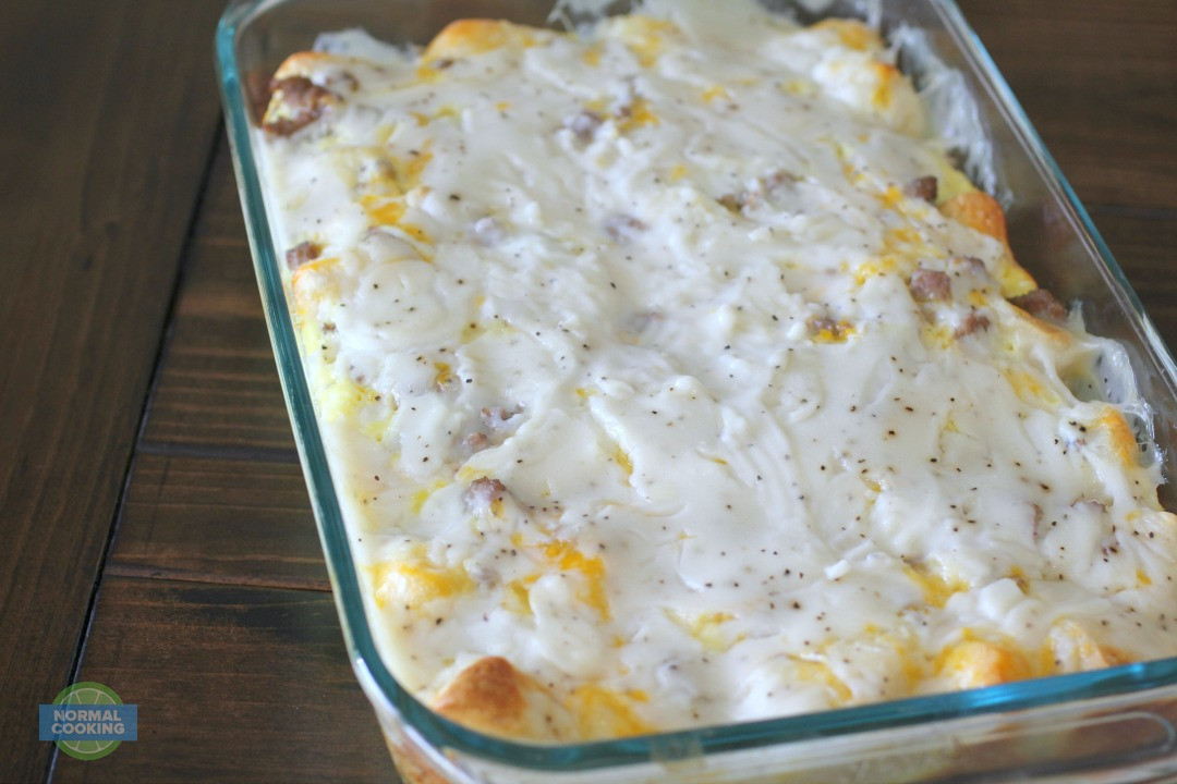 Sausage Biscuit Casserole
 Sausage Biscuit ‘n’ Gravy Casserole