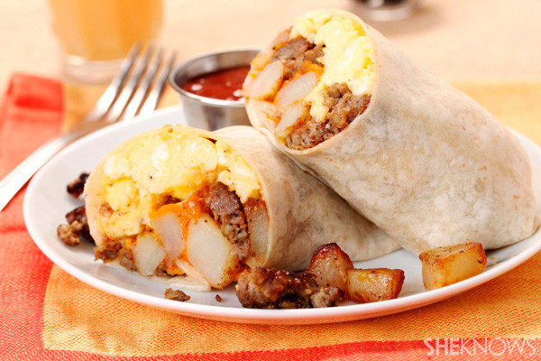 Sausage Breakfast Burrito Recipe
 Breakfast burrito with sage sausage