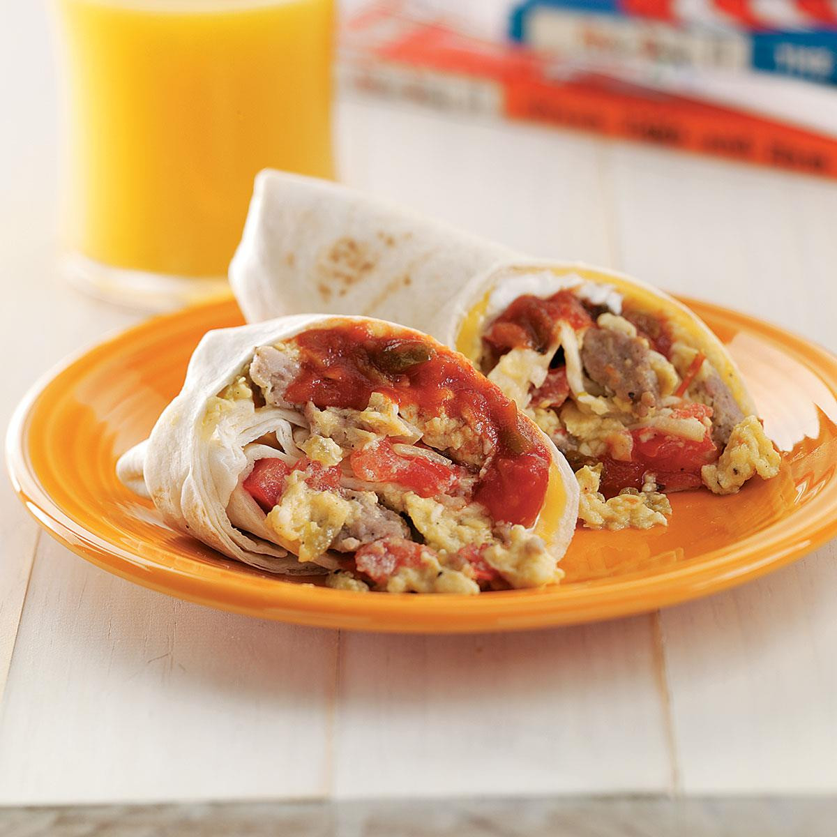 Sausage Breakfast Burrito Recipe
 Breakfast Burritos with Sausage and Cheese Recipe