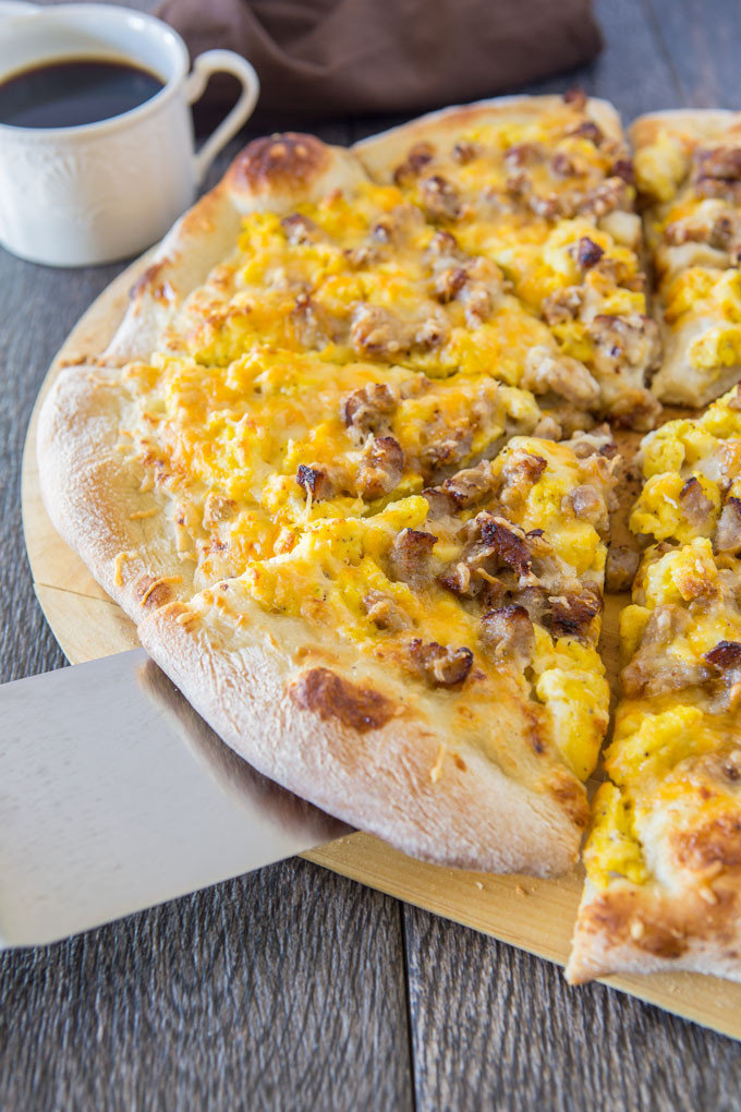 Sausage Breakfast Pizza
 Sausage Breakfast Pizza with Country Gravy Mutt & Chops