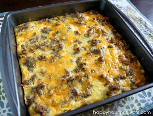 Sausage Egg And Cheese Casserole Without Bread
 breakfast sausage egg casserole without bread