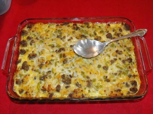 Sausage Potato Bake
 Sausage and Potato Casserole Recipe 5 Points LaaLoosh