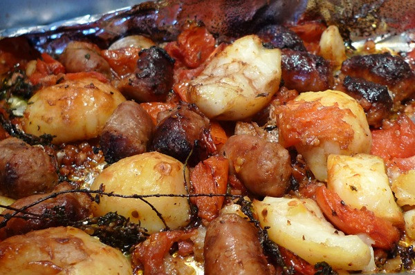 Sausage Potato Bake
 Sharing Plate Rustic Sausage and Potato Bake