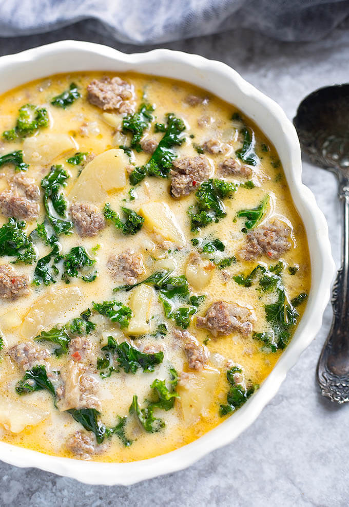 Sausage Potato Soup
 Instant Pot Zuppa Toscana Sausage Potato Soup