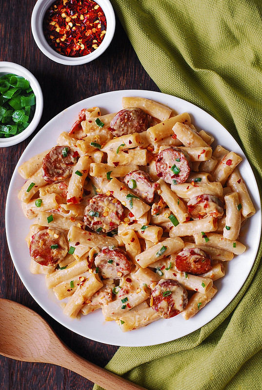 Sausage Recipes Dinner
 Creamy Mozzarella Pasta with Smoked Sausage Julia s Album