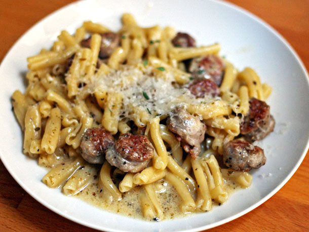 Sausage Recipes Dinner
 Dinner Tonight Greek Pasta with Sausage and Cheese Recipe