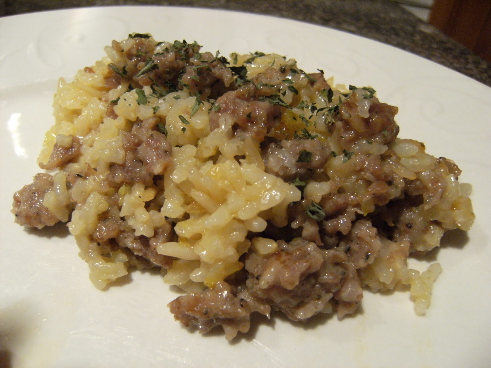 Sausage Rice Casserole
 Queen of the Easy Meal Sausage Rice Casserole and Green