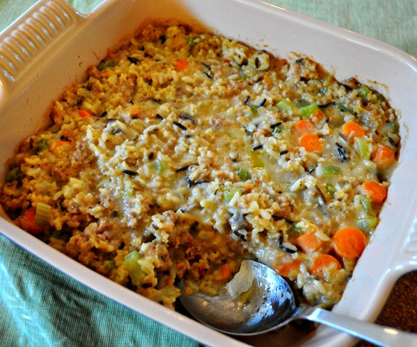 Sausage Rice Casserole
 Tonight s Dinner Sausage rice casserole