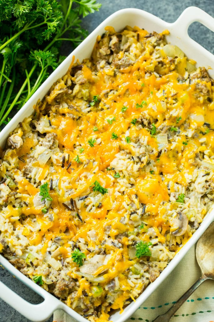 Sausage Rice Casserole
 Sausage and Rice Dressing Casserole Spicy Southern Kitchen