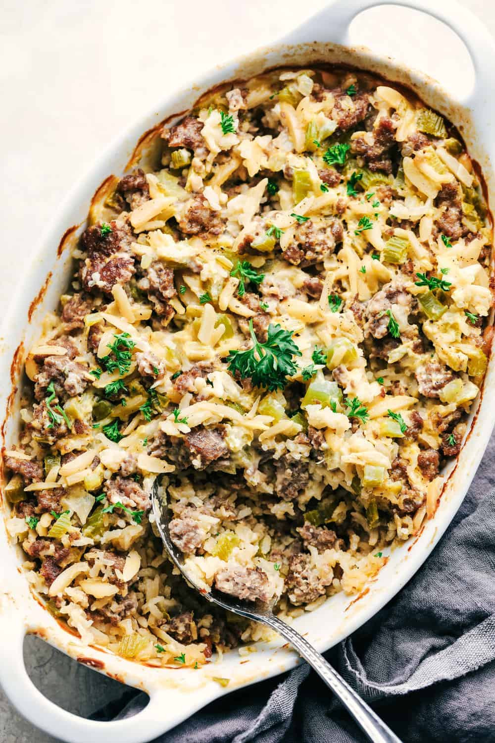 Sausage Rice Casserole
 Easy Sausage and Rice Casserole