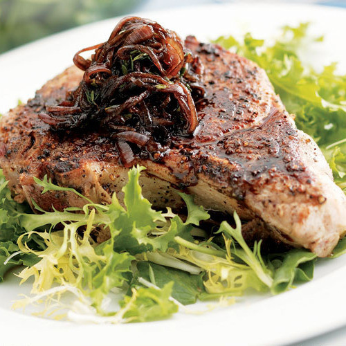 Sauteed Pork Chops
 Sautéed Pork Chops with Balsamic ions FineCooking