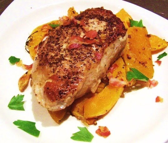 Sauteed Pork Chops
 Feeding Groom Pan Sauteed Pork Chops with Roasted