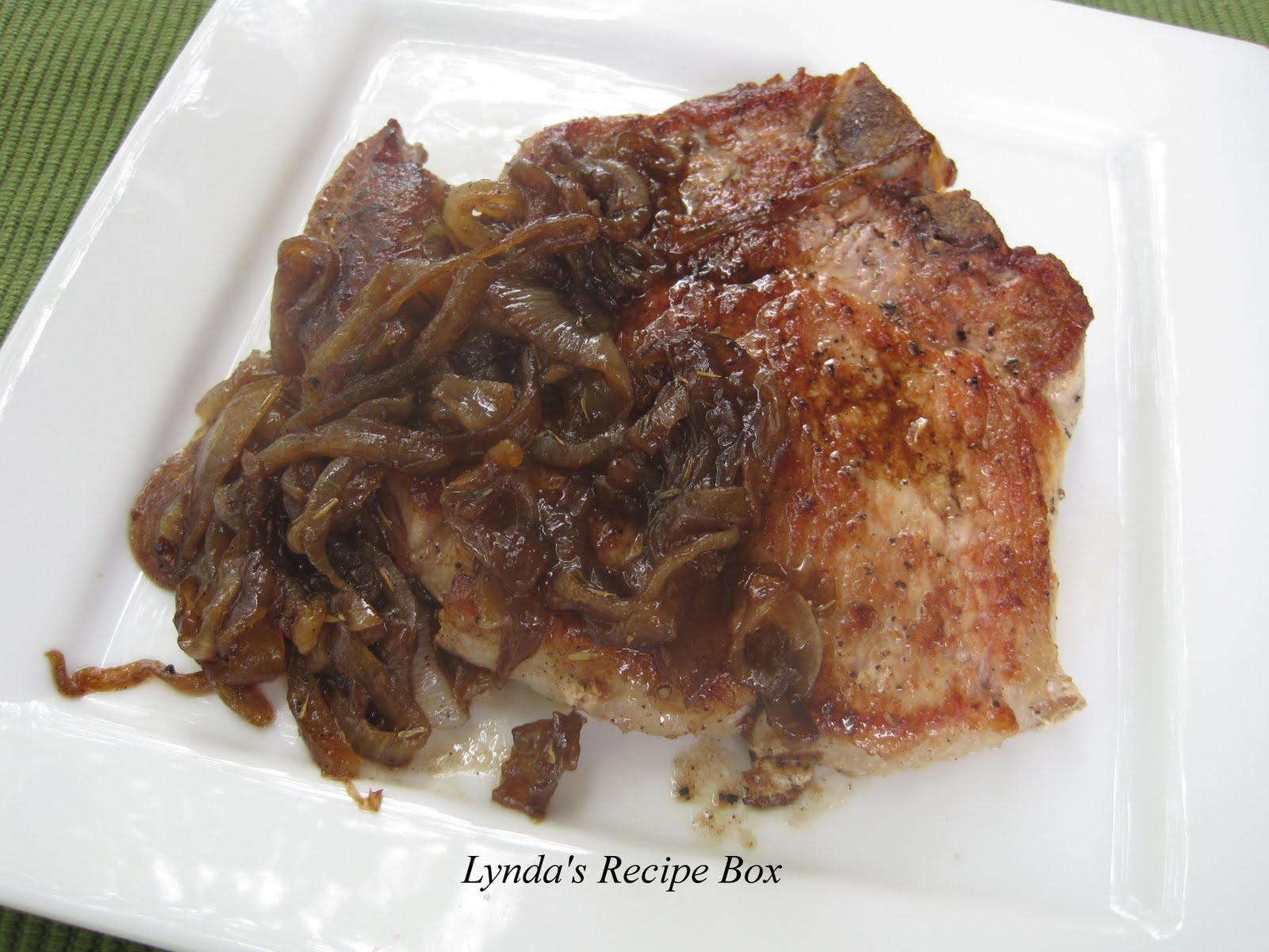 Sauteed Pork Chops
 Lynda s Recipe Box Sauteed Pork Chops with Caramalized