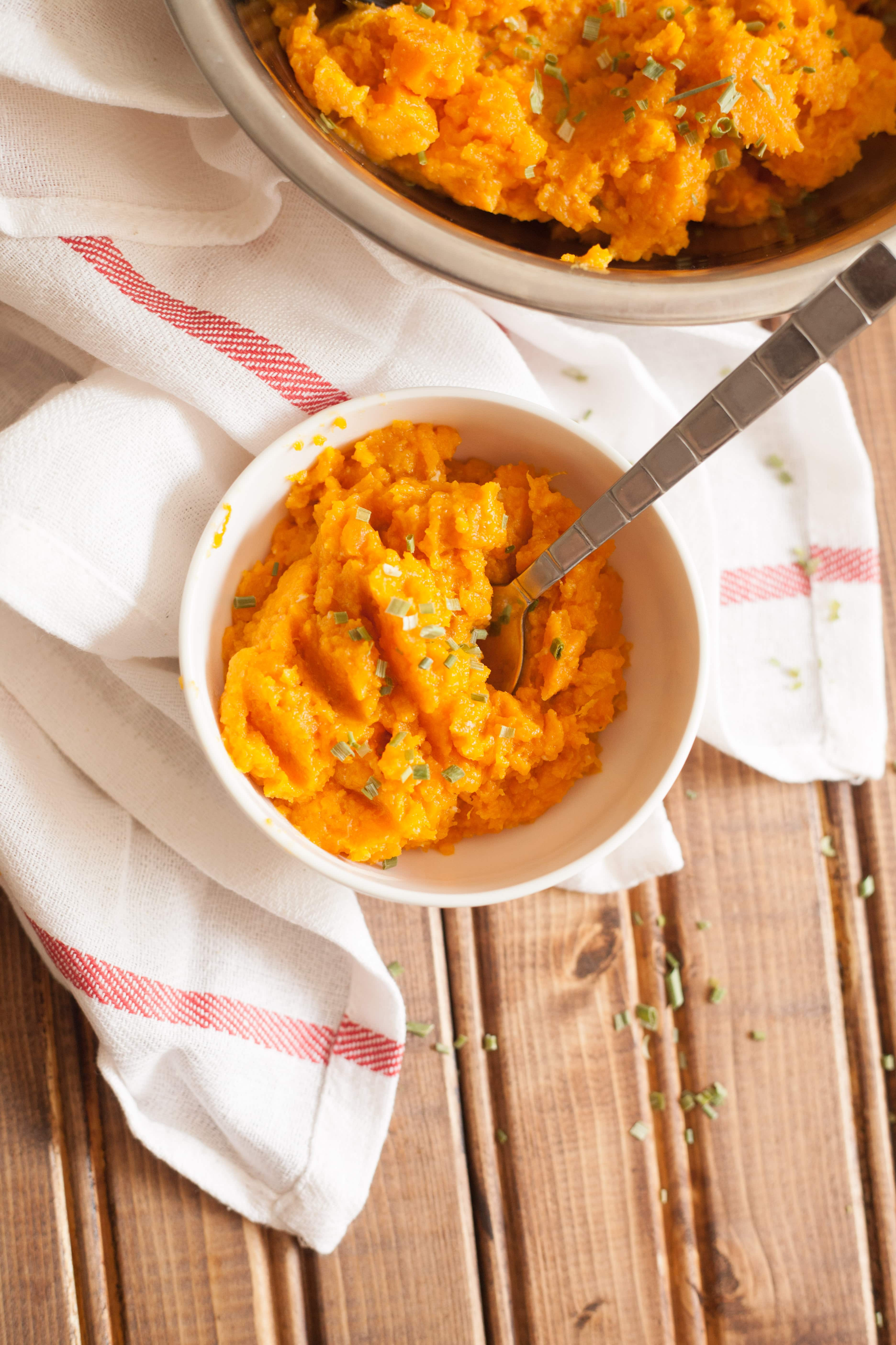 Savory Mashed Sweet Potatoes
 Easy Savory Mashed Sweet Potatoes