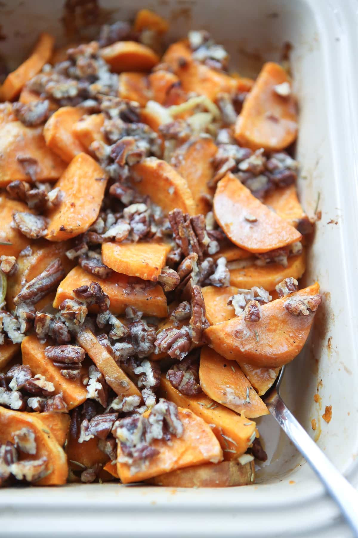 Savory Sweet Potato
 Savory Sweet Potato Gratin with Pecans Aggie s Kitchen