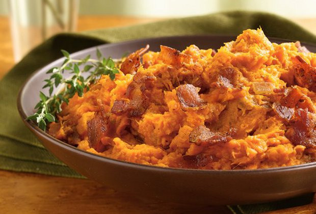 Savory Sweet Potato
 Savory Sweet Potatoes With Bacon & Swiss